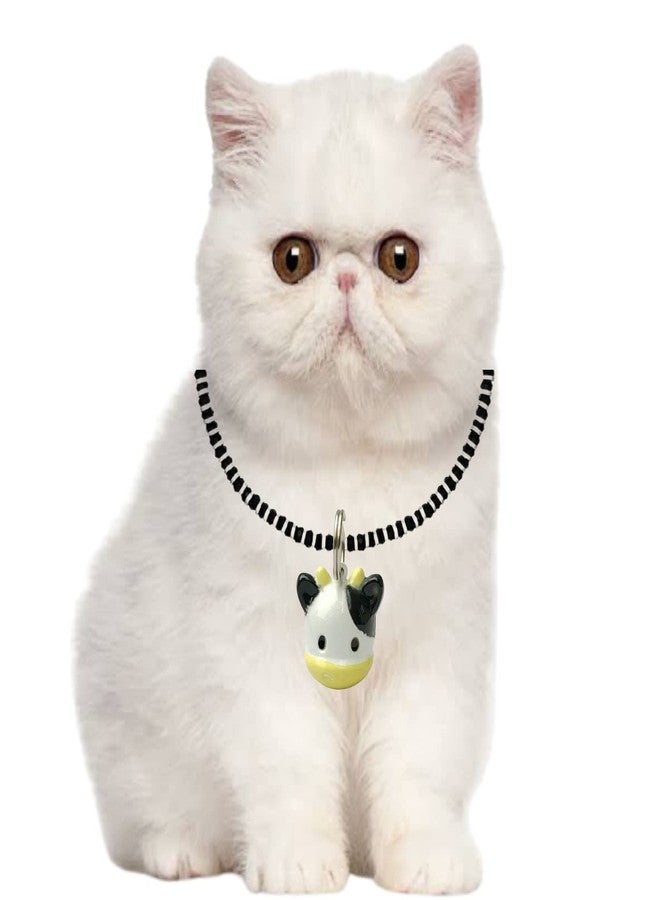 PETLICIOUS & MORE بيتليشوس آند مور® حجم جامبو | تصميم - وجه بقرة | جرس طوق للكلاب/الجراء/القطط/القطط الصغيرة (عبوة من قطعة واحدة) - Image 2